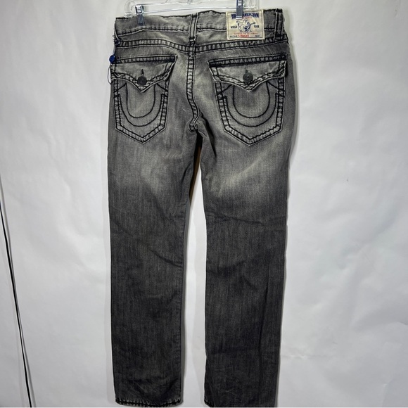 NWT True Religion Jeans Gray Distressed Men's Size 33